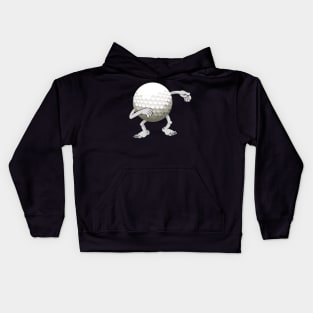 Funny dabbing golf ball Kids Hoodie